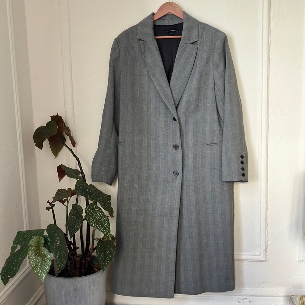 Universal Standard Houndstooth Morgan Trenchcoat